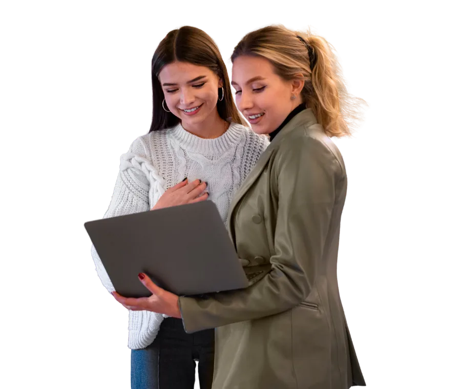 Produtora sorrindo, representando agências de eventos e produtoras audiovisuais