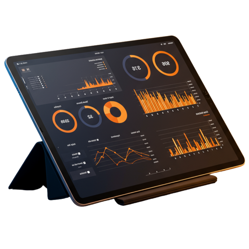 Plataforma AXXIS com gráficos de crescimento